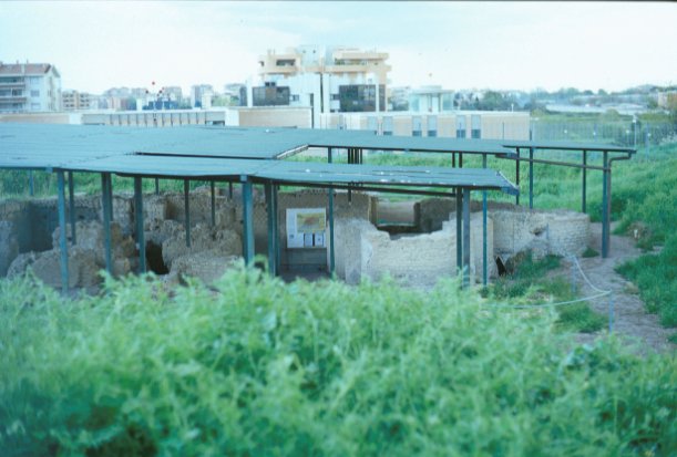 Area 1012: i resti della villa protetti da una tettoia