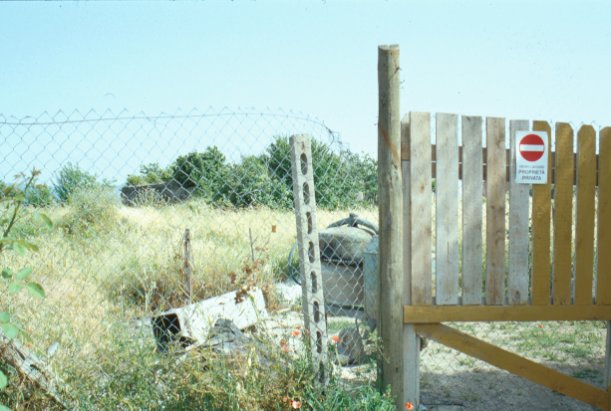 Area 2591: lo stato della recinzione e del terreno adiacente