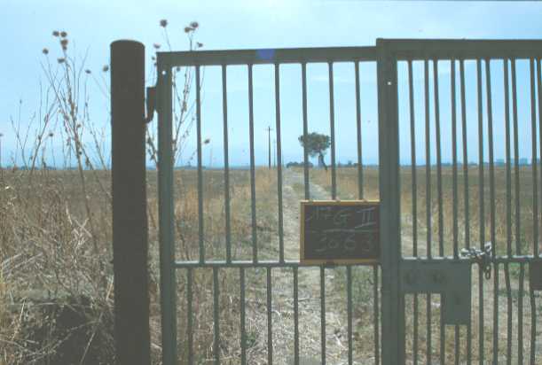 Area 3663: la recinzione della proprietà privata