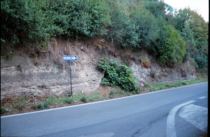 Area 3914: i resti di muratura visti da via Anagnina