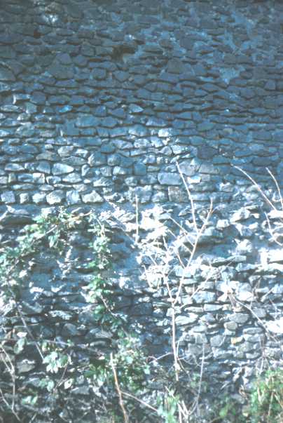 Area 4505: particolare della muratura della torre medievale