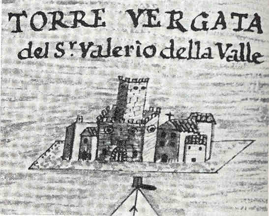 Tor Vergata in un disegno del Catasto di Alessandto VII, del 1660 (Quilici 74, p.684, f.1500)