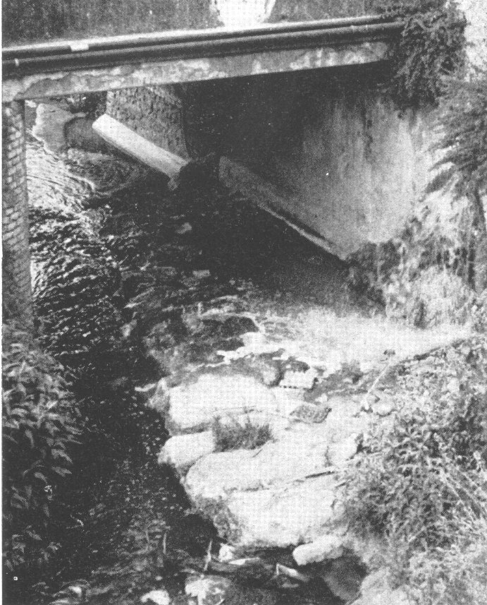 Via Prenestina, testata del ponte sul fosso di Tor Tre Teste: visuale da S (Quilici 1974, p.300, f. 614)