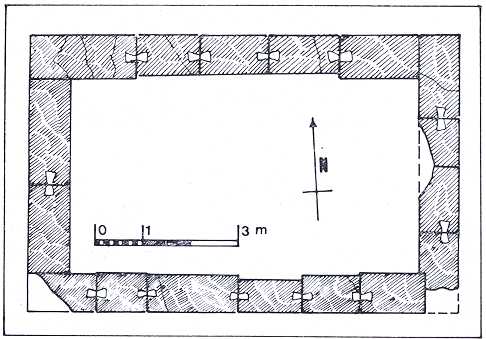 Pianta del sepolcro sulla via Prenestina (Quilici 1974, p.284, f.582)