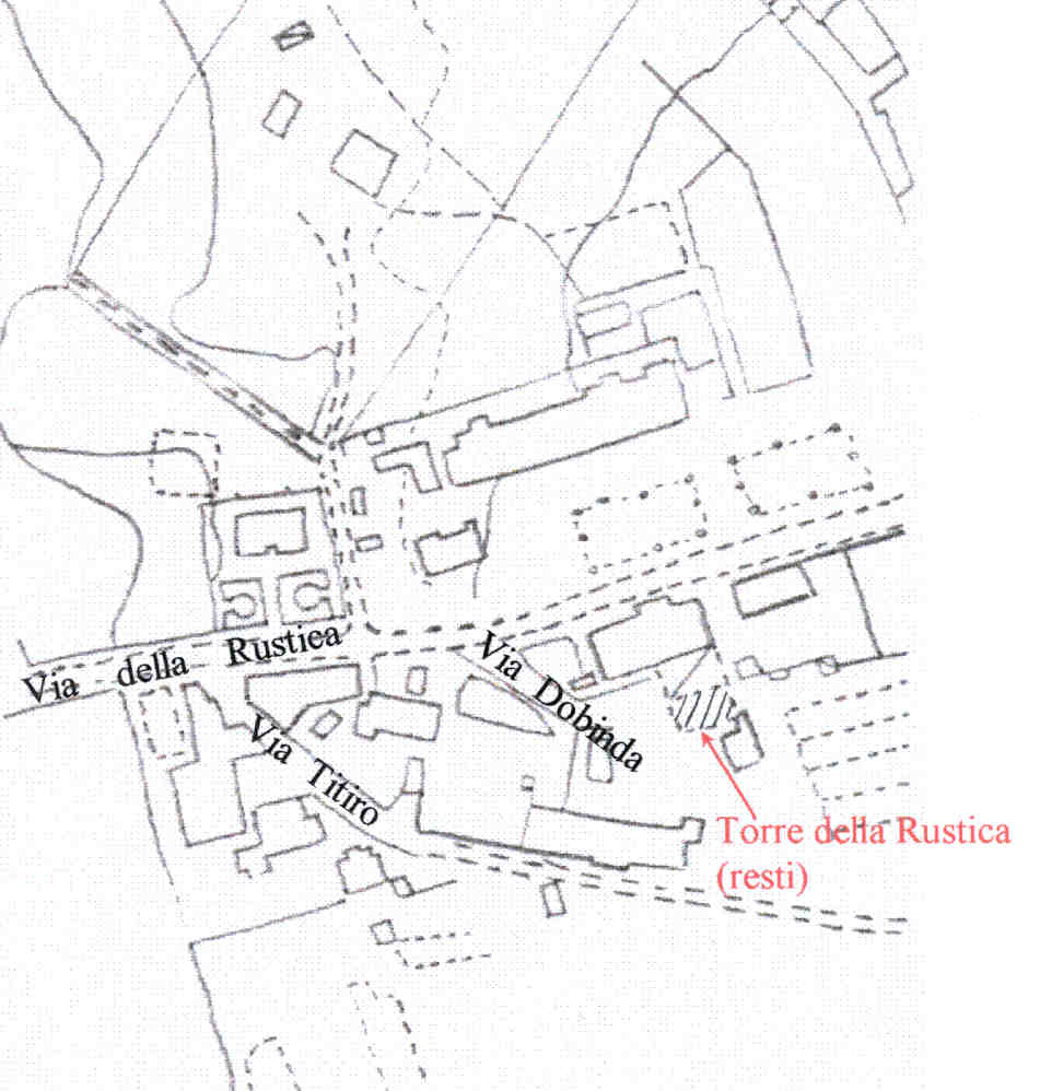 Area 1092: localizzazione dei resti della torre