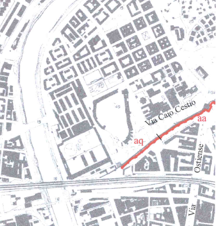 Area 156: i tratti Aa e Aq delle mura Aureliane