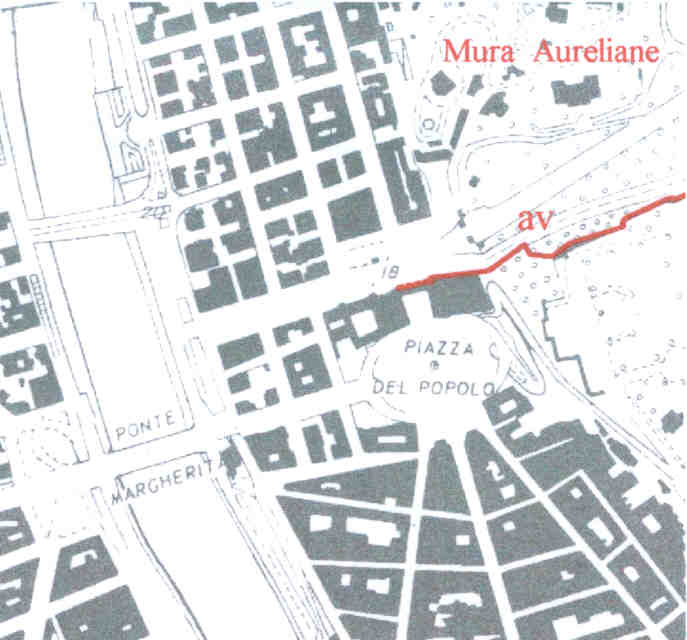 Area 156: il tratto Av delle mura Aureliane