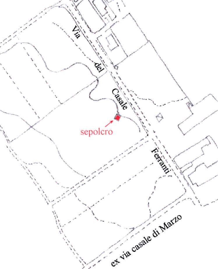 Area 1614: localizzazione del sepolcro