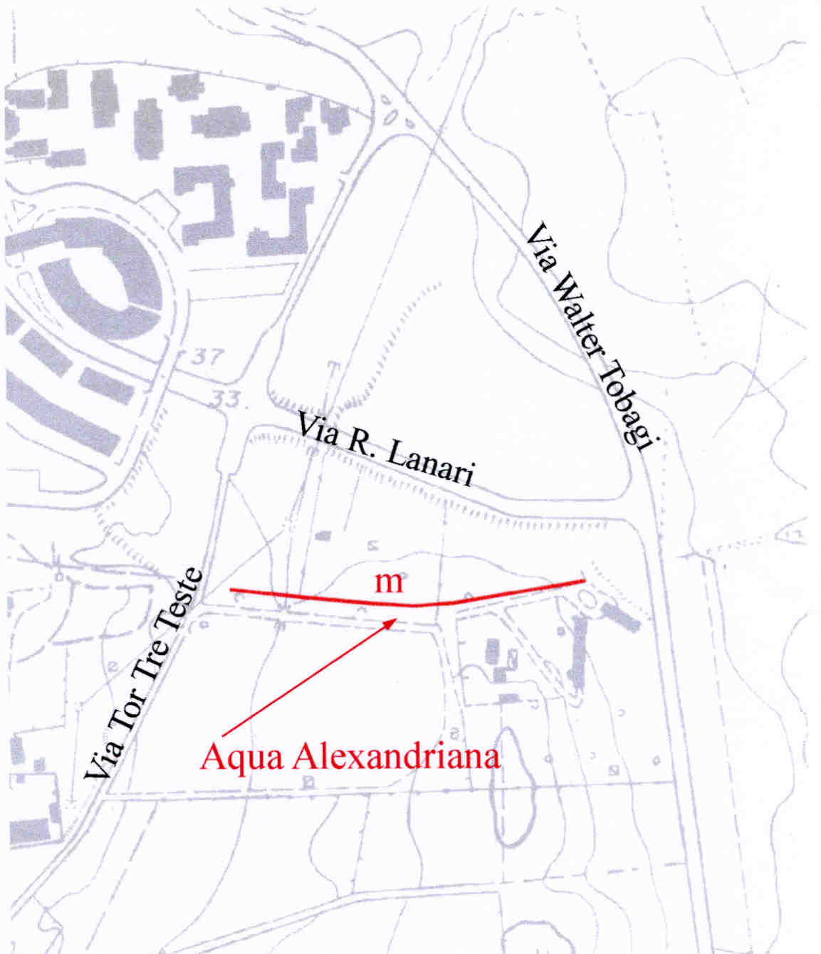 Area 251: localizzazione del tratto M