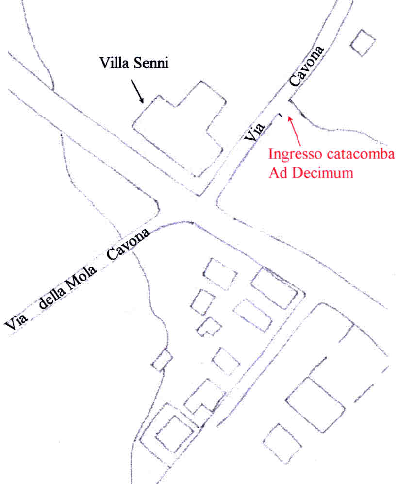 Area 3911: localizzazione dell'ingresso alle catacombe