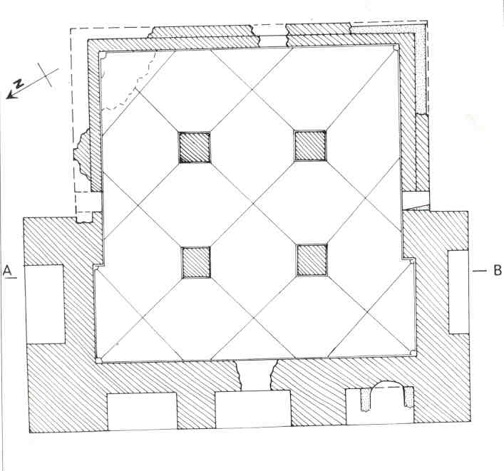 I Caminetti: pianta della cisterna (Quilici 1974, p.673,f.1473)