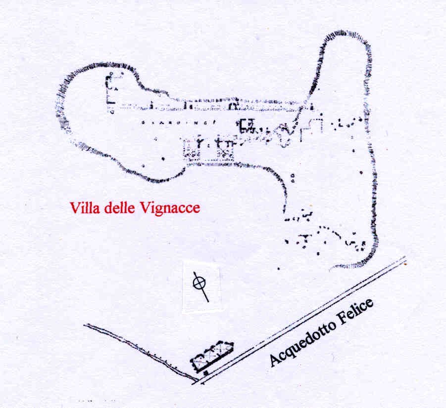 Area 674: localizzazione della villa delle Vignacce