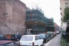 Area 156: le torri quadrate del tratto Ao delle mura Aureliane in fase di restauro